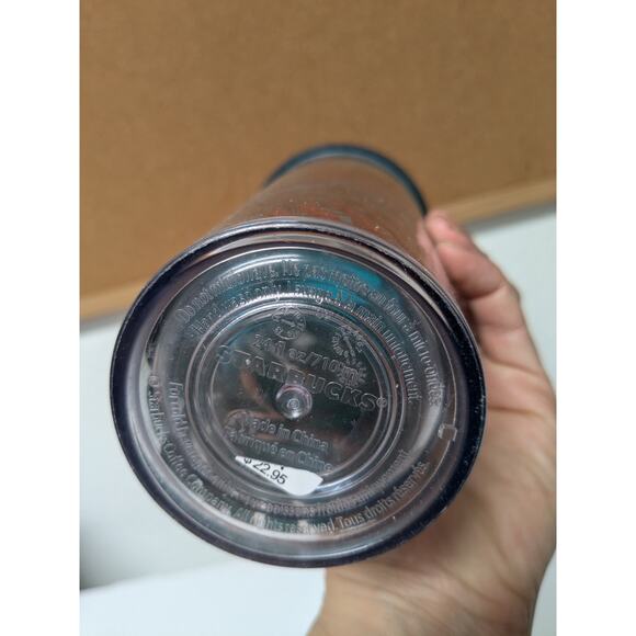 Starbucks 2017 Metallic Tropical Leaves Aloha Travel Tumbler 24 oz venti - Picture 7 of 9